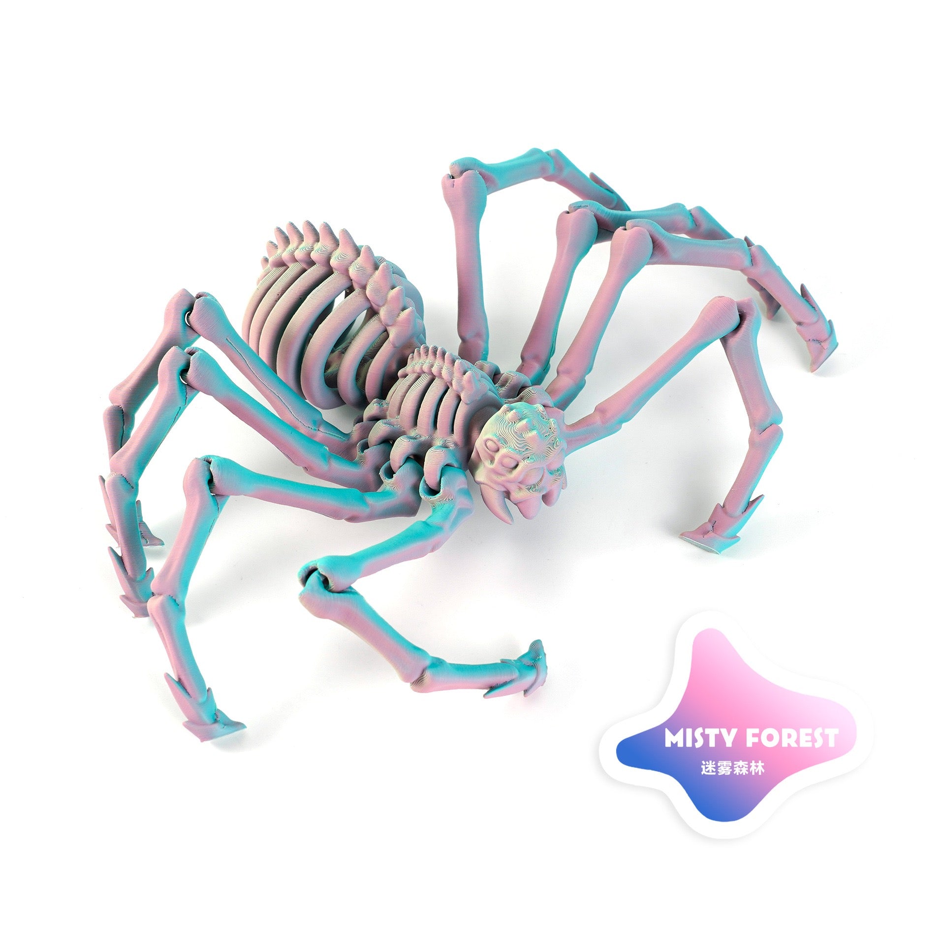 3D printed Amazon movable elastic spider simulation toy with retractable joints and movable one-piece model