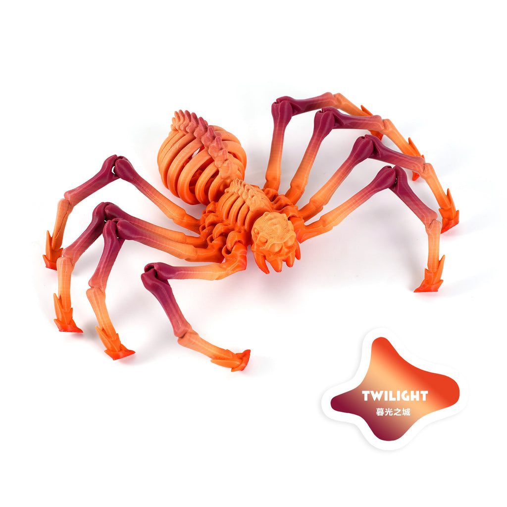 3D printed Amazon movable elastic spider simulation toy with retractable joints and movable one-piece model