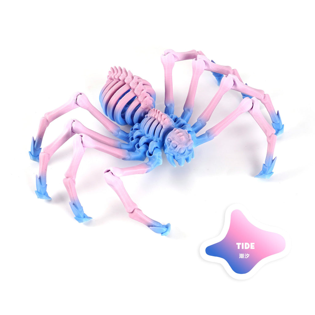 3D printed Amazon movable elastic spider simulation toy with retractable joints and movable one-piece model