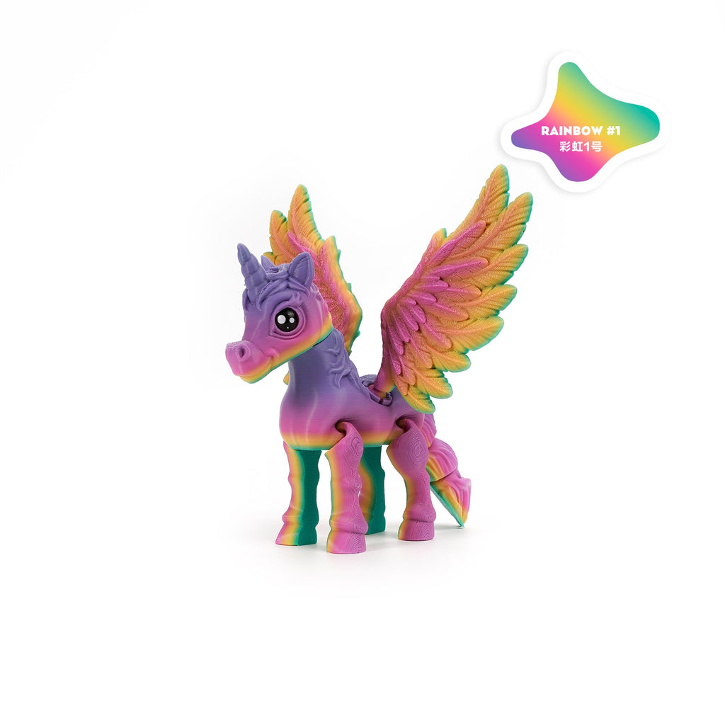 3D printed angel unicorn cross-border best-selling decorative item gift transforming trendy toy cute animal collectible