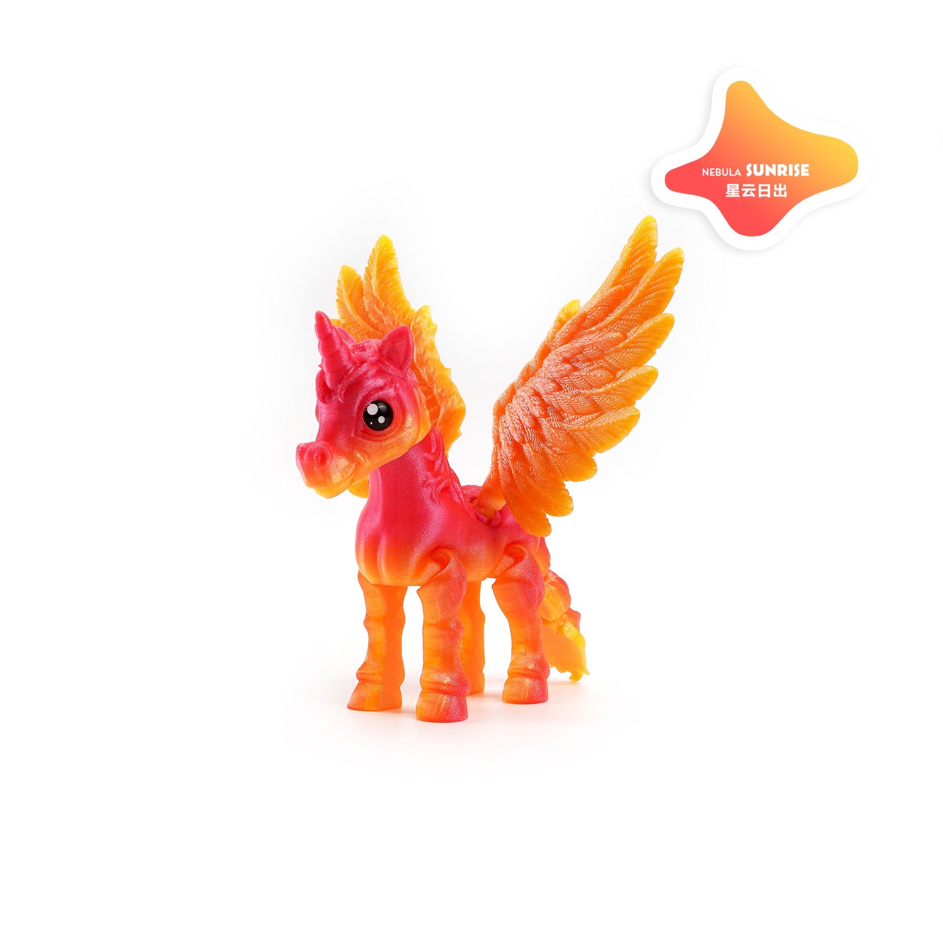 3D printed angel unicorn cross-border best-selling decorative item gift transforming trendy toy cute animal collectible
