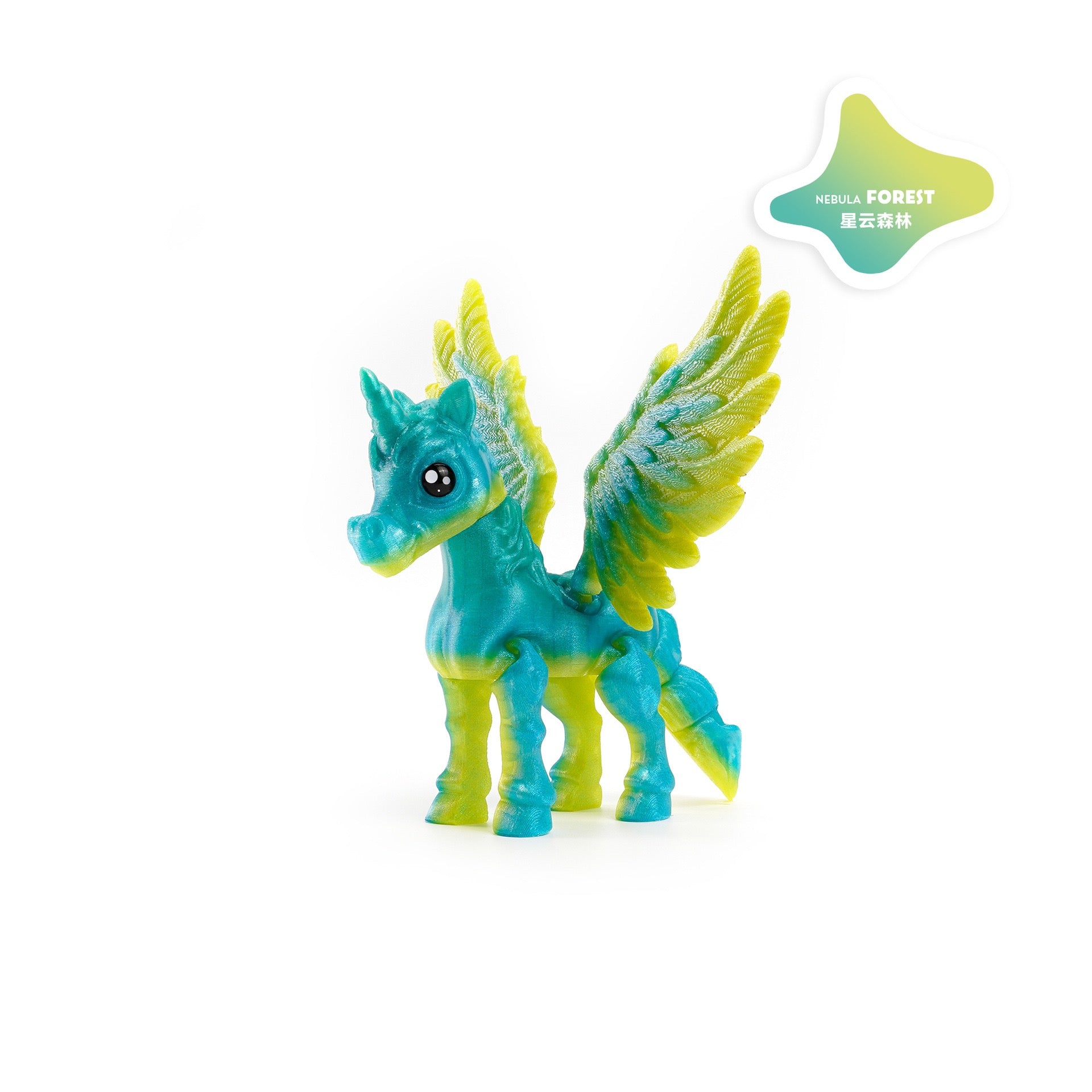 3D printed angel unicorn cross-border best-selling decorative item gift transforming trendy toy cute animal collectible