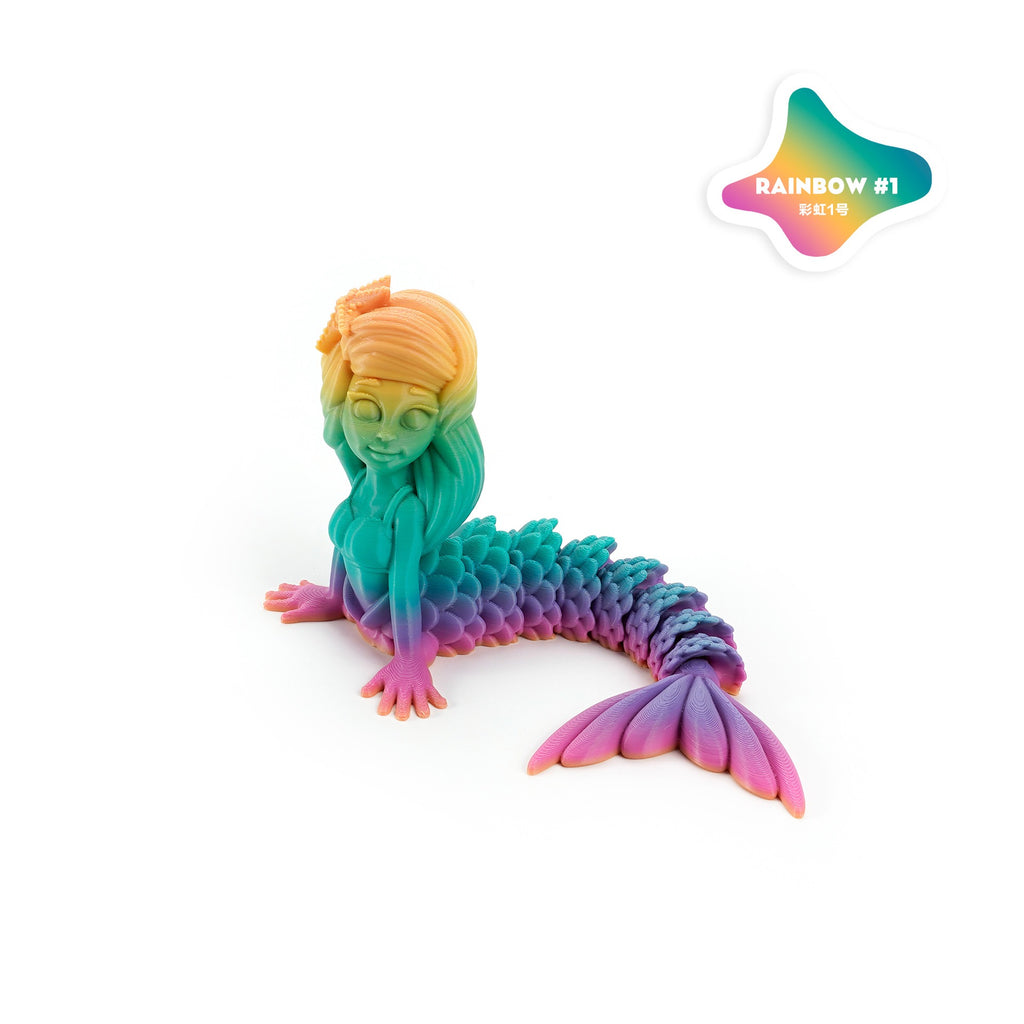 3D-printed cross-border best-selling popular mermaid ocean movable integrated joint tabletop toy figurine for festivals
