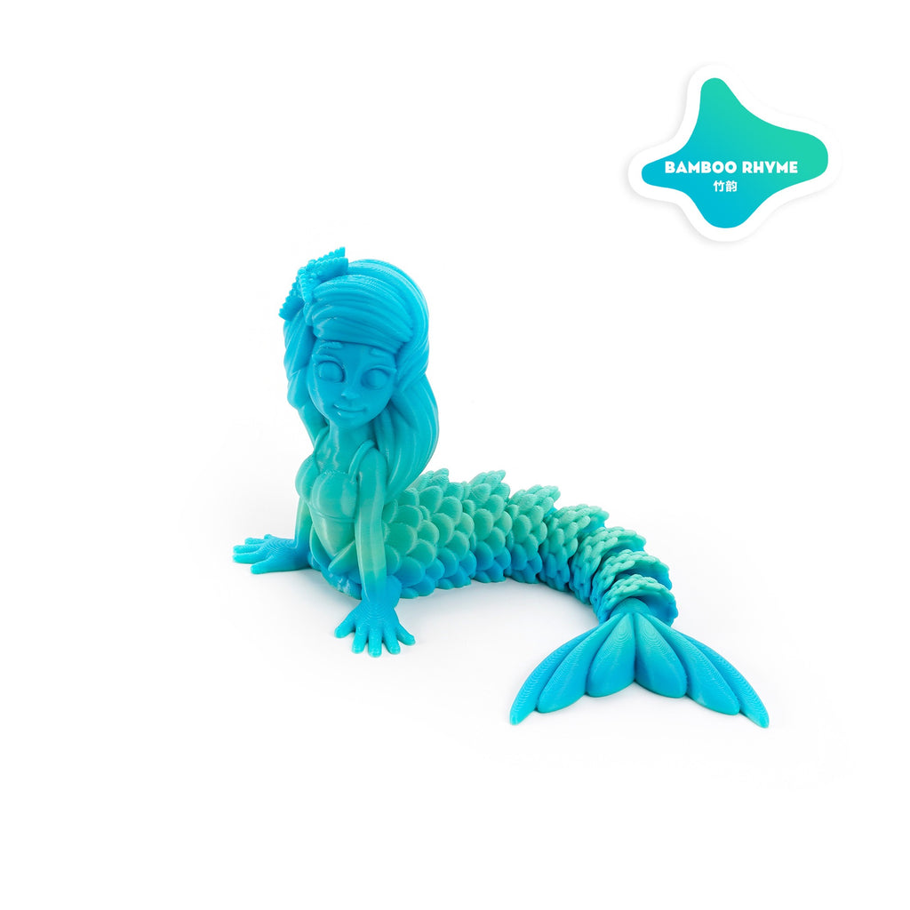3D-printed cross-border best-selling popular mermaid ocean movable integrated joint tabletop toy figurine for festivals