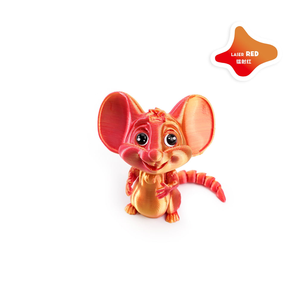 3D printed cross-border best-selling big-eared mouse cute pet figurine toy, lovely and movable with one-piece joint, creative design.