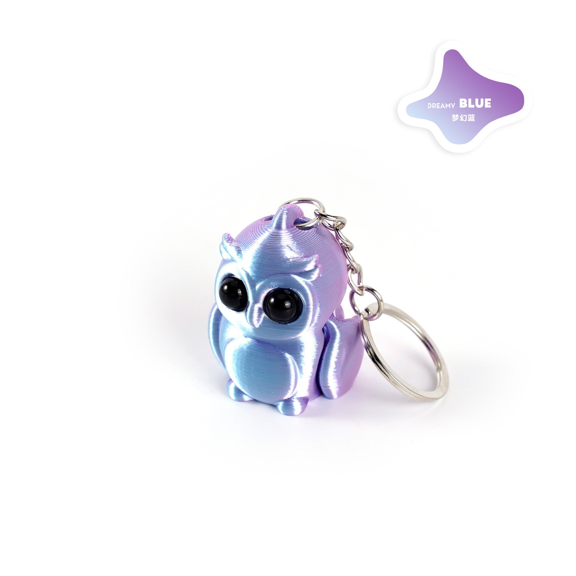 3D printed keychain pendant, cute chameleon, available in multiple colors, with movable joint parts, a cross-border bestseller, and a decorative figurine.