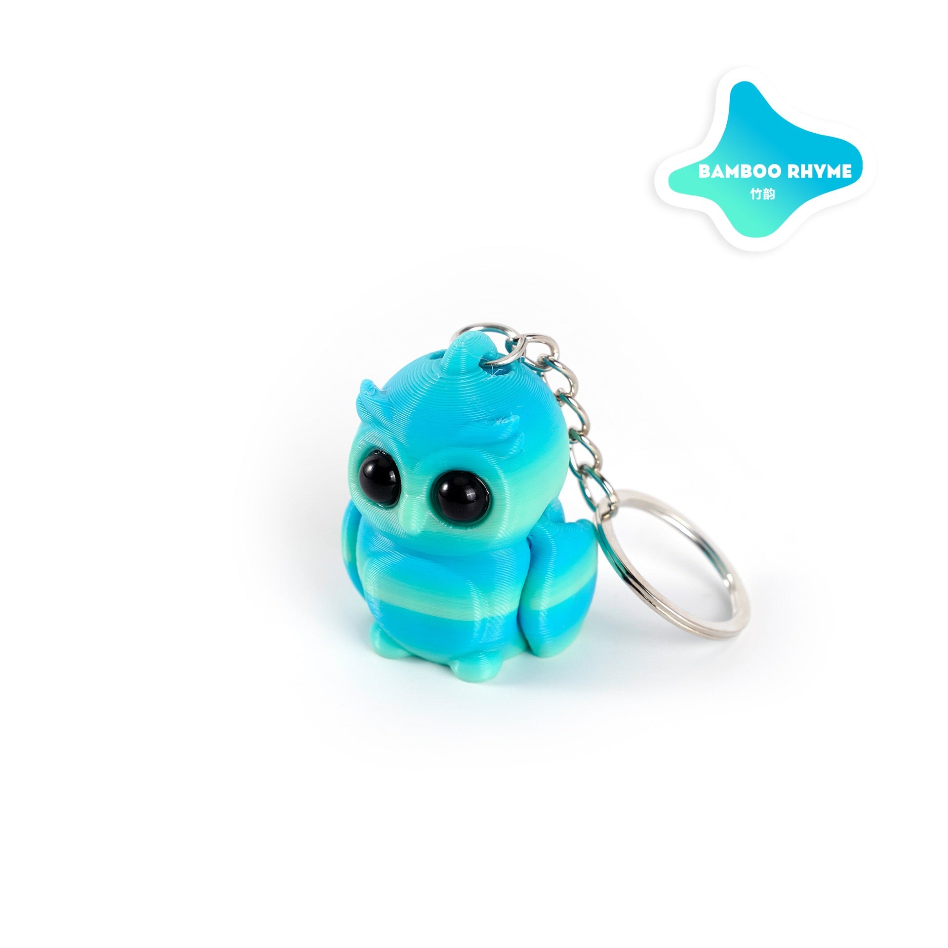3D printed keychain pendant, cute chameleon, available in multiple colors, with movable joint parts, a cross-border bestseller, and a decorative figurine.