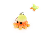 3D printed octopus keychain, ocean cartoon series, animal family, movable joints