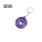 3D printed toy stress relief disc rotating keychain toy for children, educational and flexible toy gift