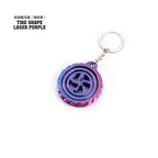 3D printed toy stress relief disc rotating keychain toy for children, educational and flexible toy gift